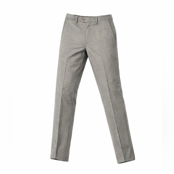 Unbranded Other - Lanificio De Biella Mens Wool Sienna Suit Pants Size 32R Grey Lightweight